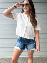 Load image into Gallery viewer, Shark Bite Destroyed Denim Shorts