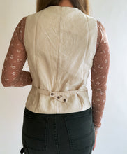 Load image into Gallery viewer, Button Down Linen Vest in Cream