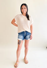 Load image into Gallery viewer, Shark Bite Destroyed Denim Shorts