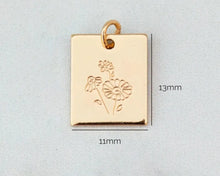 Load image into Gallery viewer, 14k Gold Filled Birth Month Flower Necklace