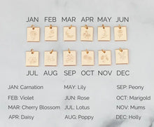 Load image into Gallery viewer, 14k Gold Filled Birth Month Flower Necklace