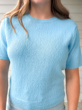 Load image into Gallery viewer, Sky Blue Sweater Top
