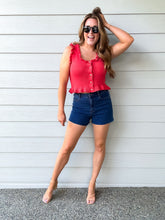 Load image into Gallery viewer, Stretch High Waist Denim Shorts
