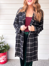 Load image into Gallery viewer, Jolie Long Plaid Coat
