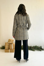 Load image into Gallery viewer, Luxe Plaid Belted Coat
