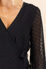 Load image into Gallery viewer, Long Sleeve Double Layer Wrap Dress
