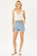 Load image into Gallery viewer, Double Buttoned Waistband Denim Shorts
