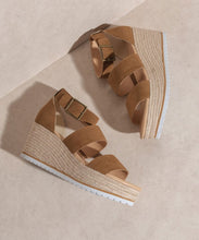 Load image into Gallery viewer, OASIS SOCIETY Slyvie - Double Strap Wedge Heel
