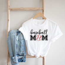 Load image into Gallery viewer, Baseball Mom With Ball Short Sleeve Graphic Tee
