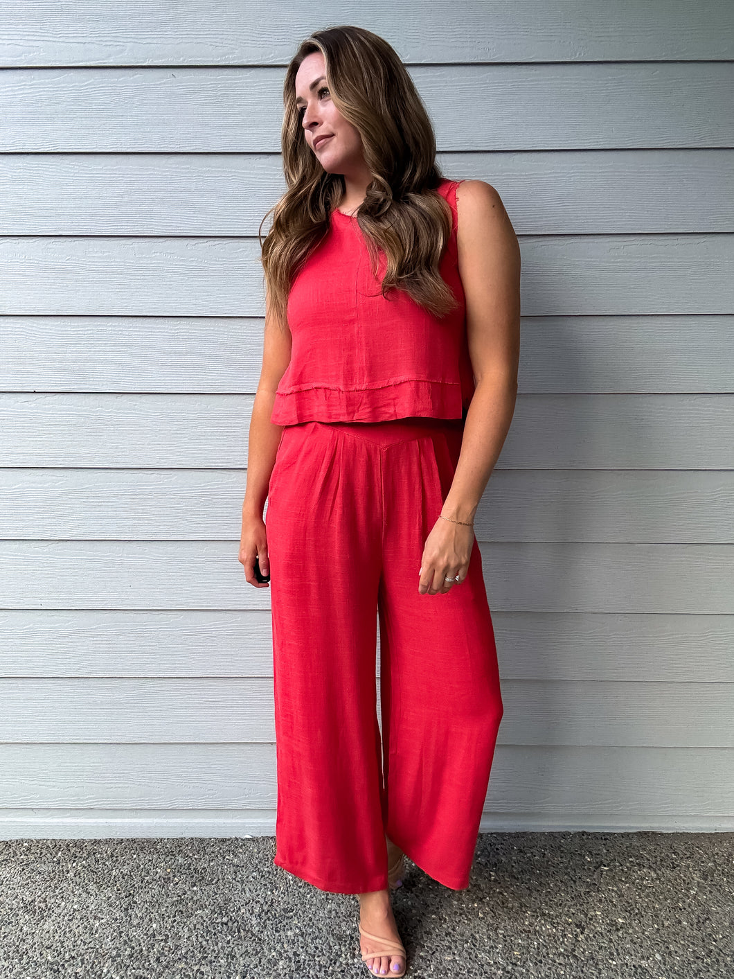 Wide Leg Pant & Crop Set