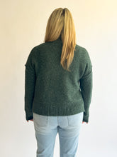 Load image into Gallery viewer, Evergreen Mock Neck Sweater
