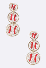 Load image into Gallery viewer, Beading Baseball Iconic Earrings
