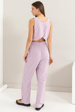 Load image into Gallery viewer, D-Linen Blended Top and Pants Set
