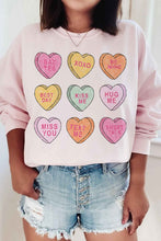 Load image into Gallery viewer, VALENTINE CANDY GRAPHIC SWEATSHIRT
