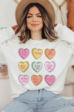 Load image into Gallery viewer, VALENTINE CANDY GRAPHIC SWEATSHIRT
