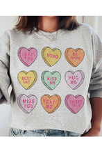 Load image into Gallery viewer, VALENTINE CANDY GRAPHIC SWEATSHIRT
