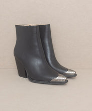 Load image into Gallery viewer, OASIS SOCIETY Zion - Bootie with Etched Metal Toe
