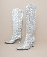 Load image into Gallery viewer, OASIS SOCIETY Jewel - Knee High Sequin Boots
