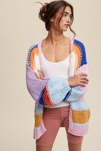 Load image into Gallery viewer, Hand Knit Multi Striped Cardigan
