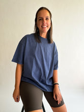 Load image into Gallery viewer, Mineral Wash Boyfriend Tee in Midnight
