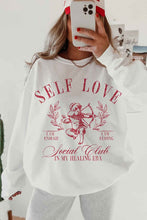 Load image into Gallery viewer, SELF LOVE VALENTINES OVERSIZED SWEATSHIRT
