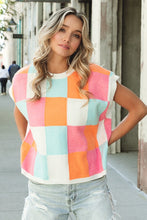 Load image into Gallery viewer, Multi-Color Checker Sweater Vest
