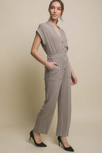 Load image into Gallery viewer, V-Neck Pocketed Jumpsuit
