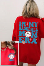 Load image into Gallery viewer, Baseball Mom Front Back Graphic Fleece Sweatshirts
