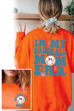 Load image into Gallery viewer, Baseball Mom Front Back Graphic Fleece Sweatshirts
