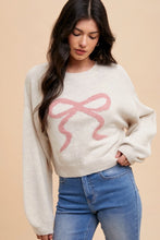 Load image into Gallery viewer, Pink Bow Sweater
