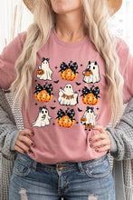 Load image into Gallery viewer, Cute Ghost Fall Pumpkin Halloween Graphic Tee
