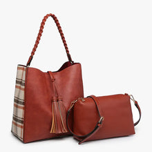 Load image into Gallery viewer, Plaid Bucket Bag
