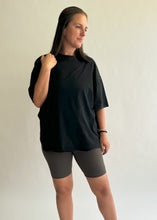 Load image into Gallery viewer, Mineral Wash Boyfriend Tee in Black
