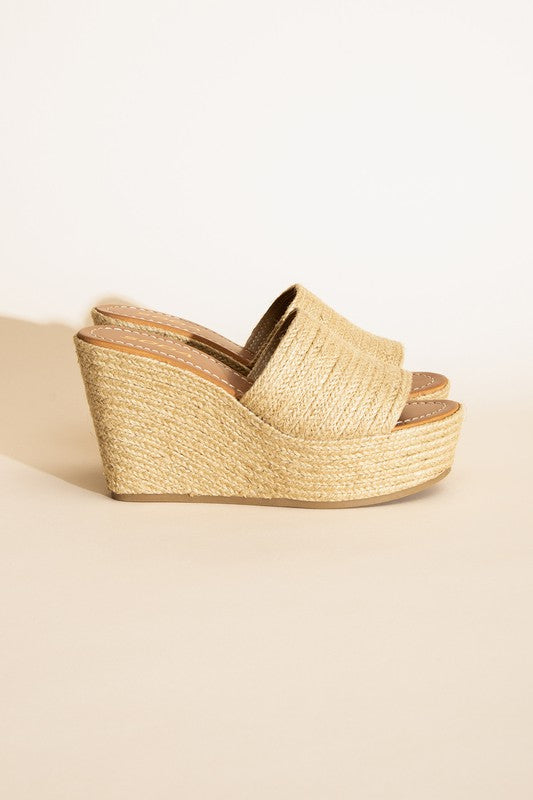 Espadrille Wedge Platform Heels