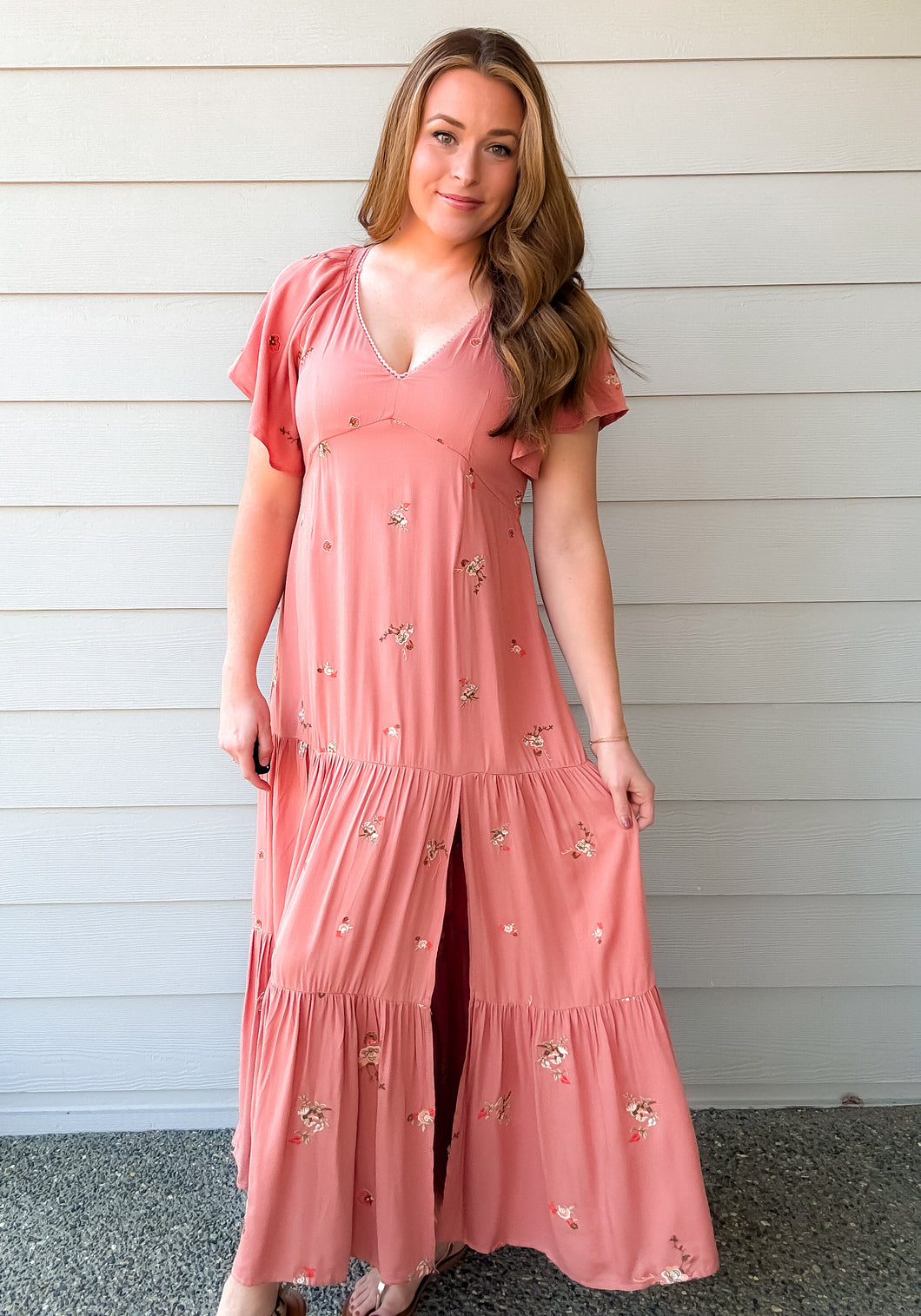 Sierra Embroidered Maxi Dress