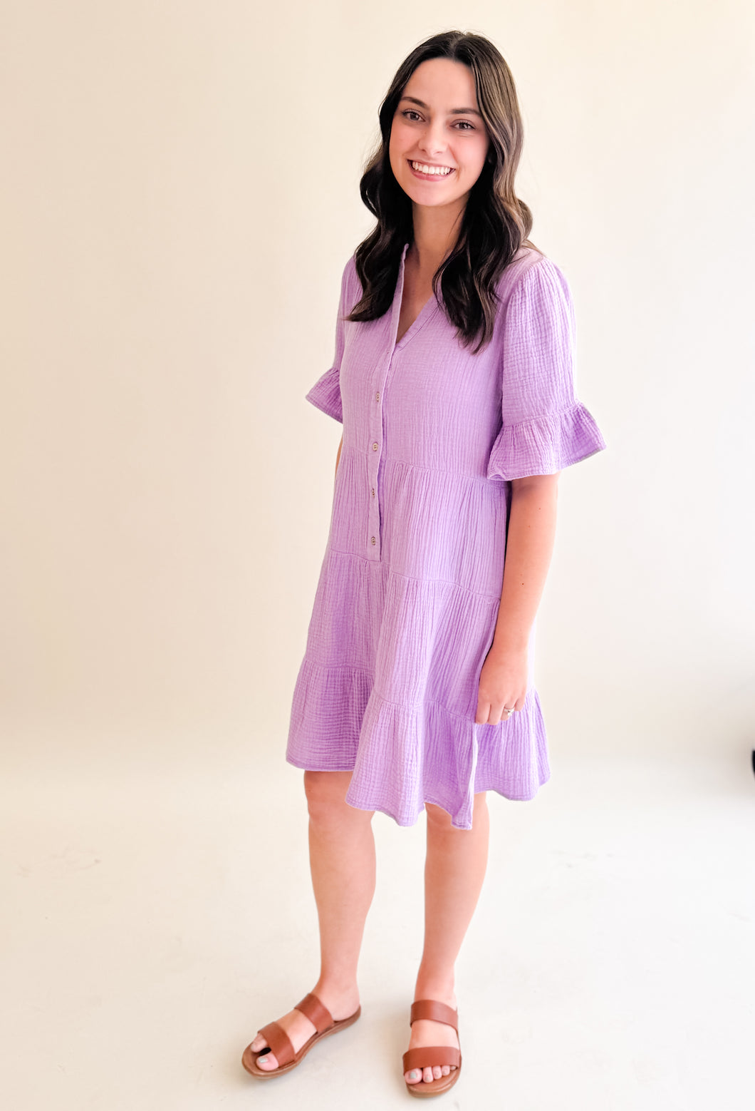 Breezy Muslin Mini Dress
