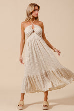 Load image into Gallery viewer, Windowpane Crinkle Maxi Dress

