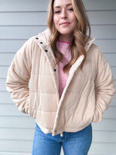 Load image into Gallery viewer, Corduroy Puffer Coat
