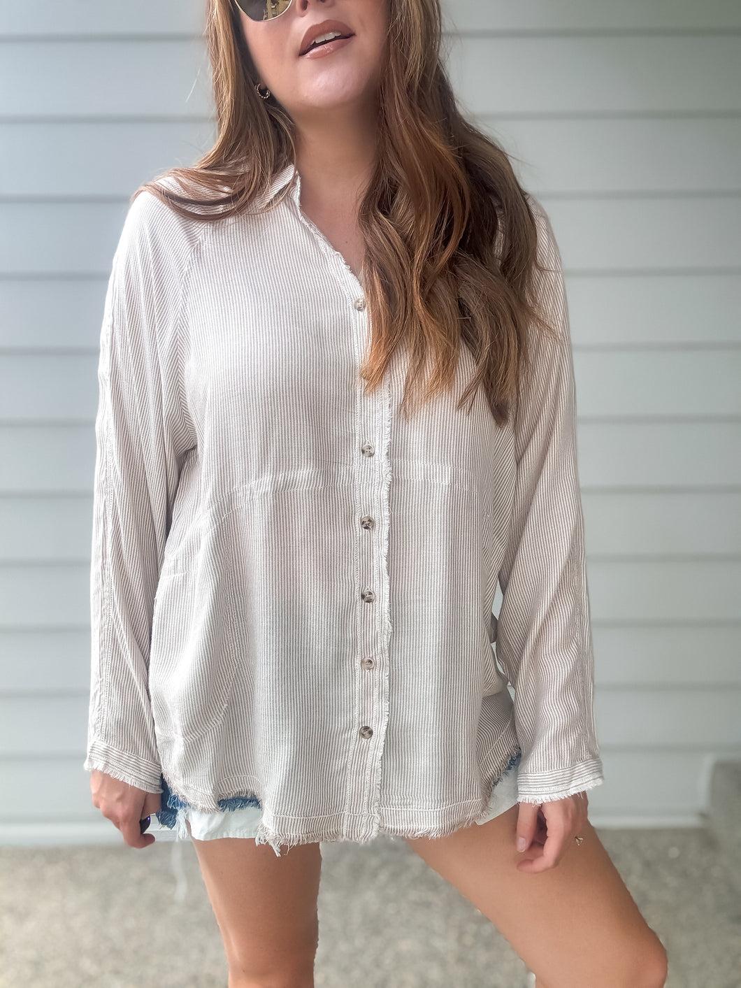 Sand Stroll Oversized Top