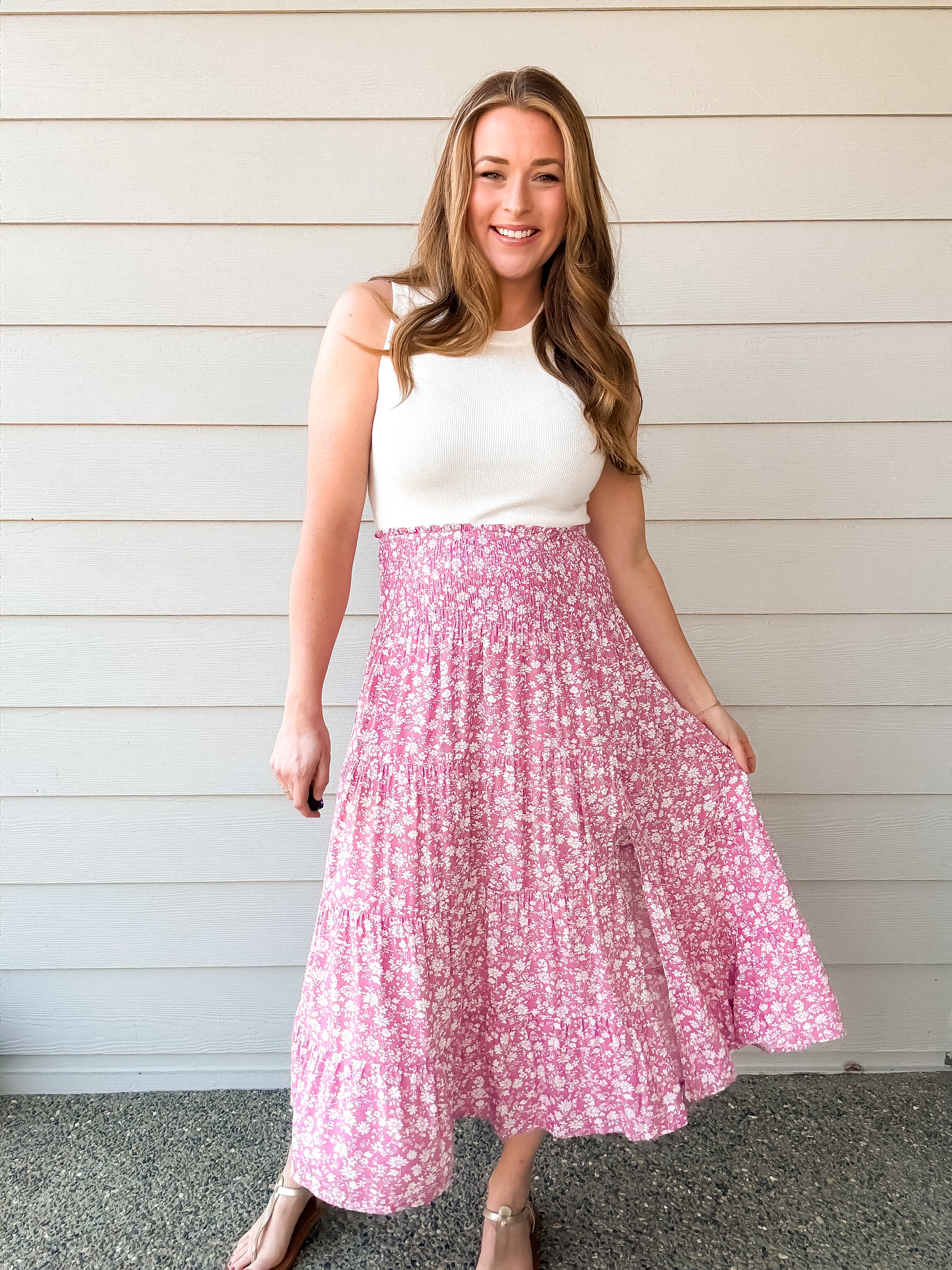 Petunia Floral Midi Skirt – hello em collection