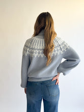 Load image into Gallery viewer, Icy Blue Turtleneck Sweater
