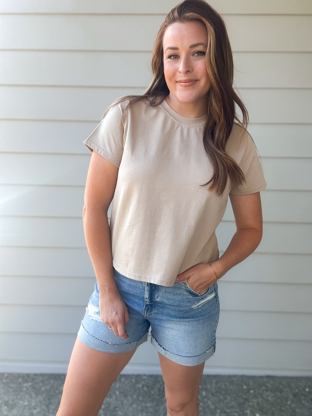 The Perfect Tee in Nude