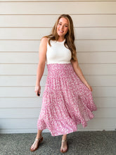 Load image into Gallery viewer, Petunia Floral Midi Skirt
