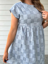 Load image into Gallery viewer, Bailey Checkered Babydoll Dress
