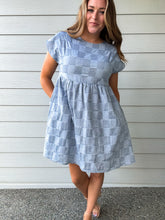 Load image into Gallery viewer, Bailey Checkered Babydoll Dress
