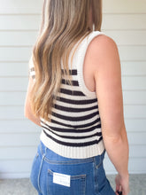 Load image into Gallery viewer, Marie Stripe Sweater Vest
