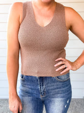 Load image into Gallery viewer, Maeve Sweater Tank in Chestnut
