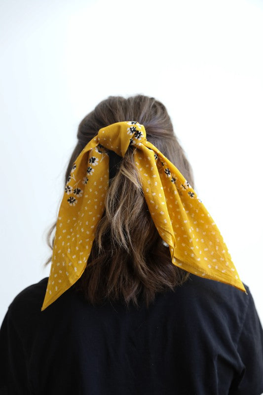 Mustard Dot Scarf