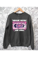 Load image into Gallery viewer, Horror Movies &amp; Chill Unisex Sweatshirt
