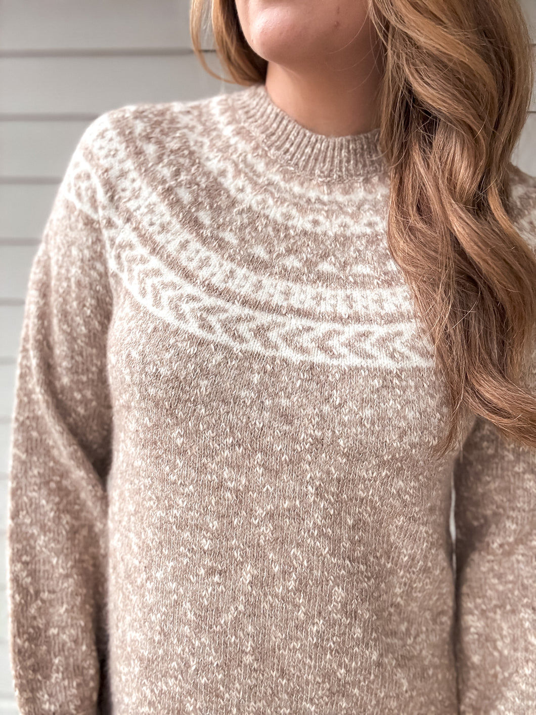 Marled Fairisle Sweater